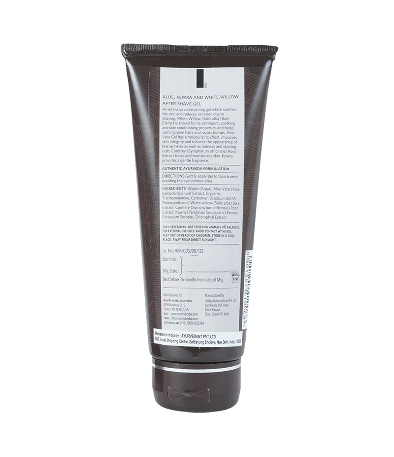 Aloe, Kewra & White Willow After Shave Gel