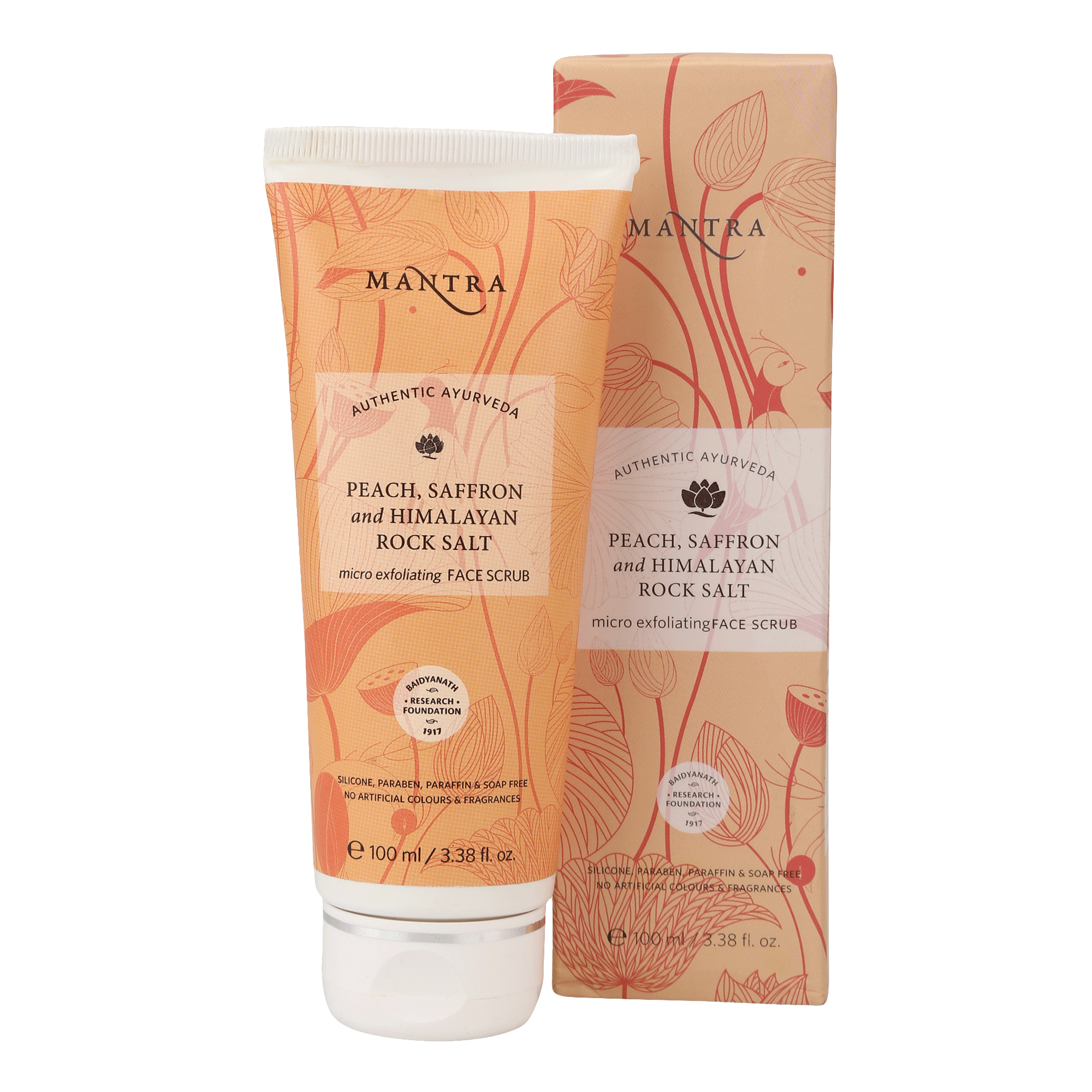 Peach, Saffron and Himalayan Rock Salt Micro Exfoliating Face Scrub