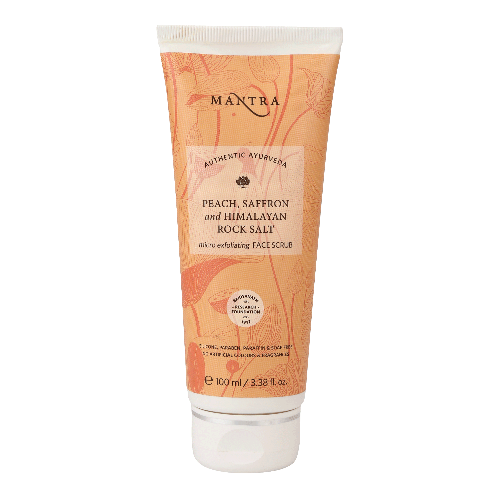 Peach, Saffron and Himalayan Rock Salt Micro Exfoliating Face Scrub
