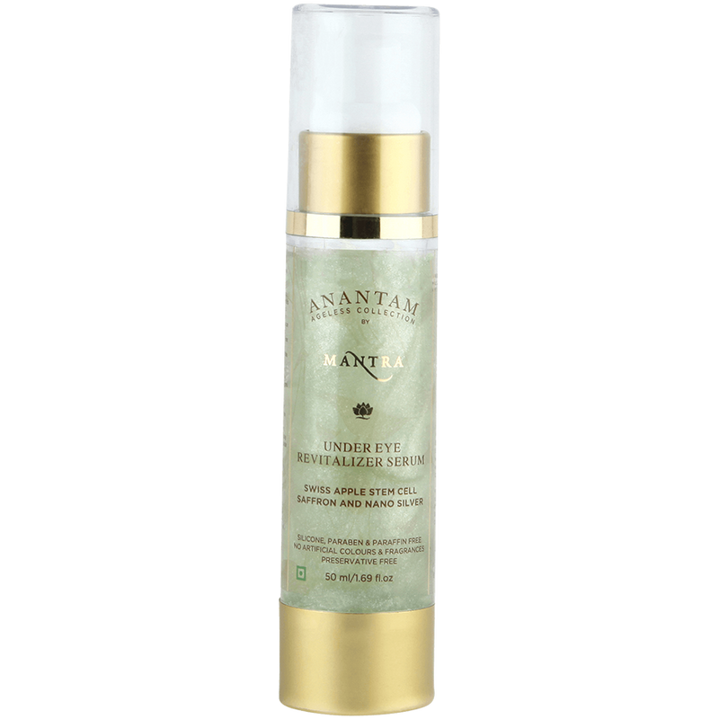 Under Eye Revitalizer Serum Swiss Apple Stem Cell Saffron and Nano Silver