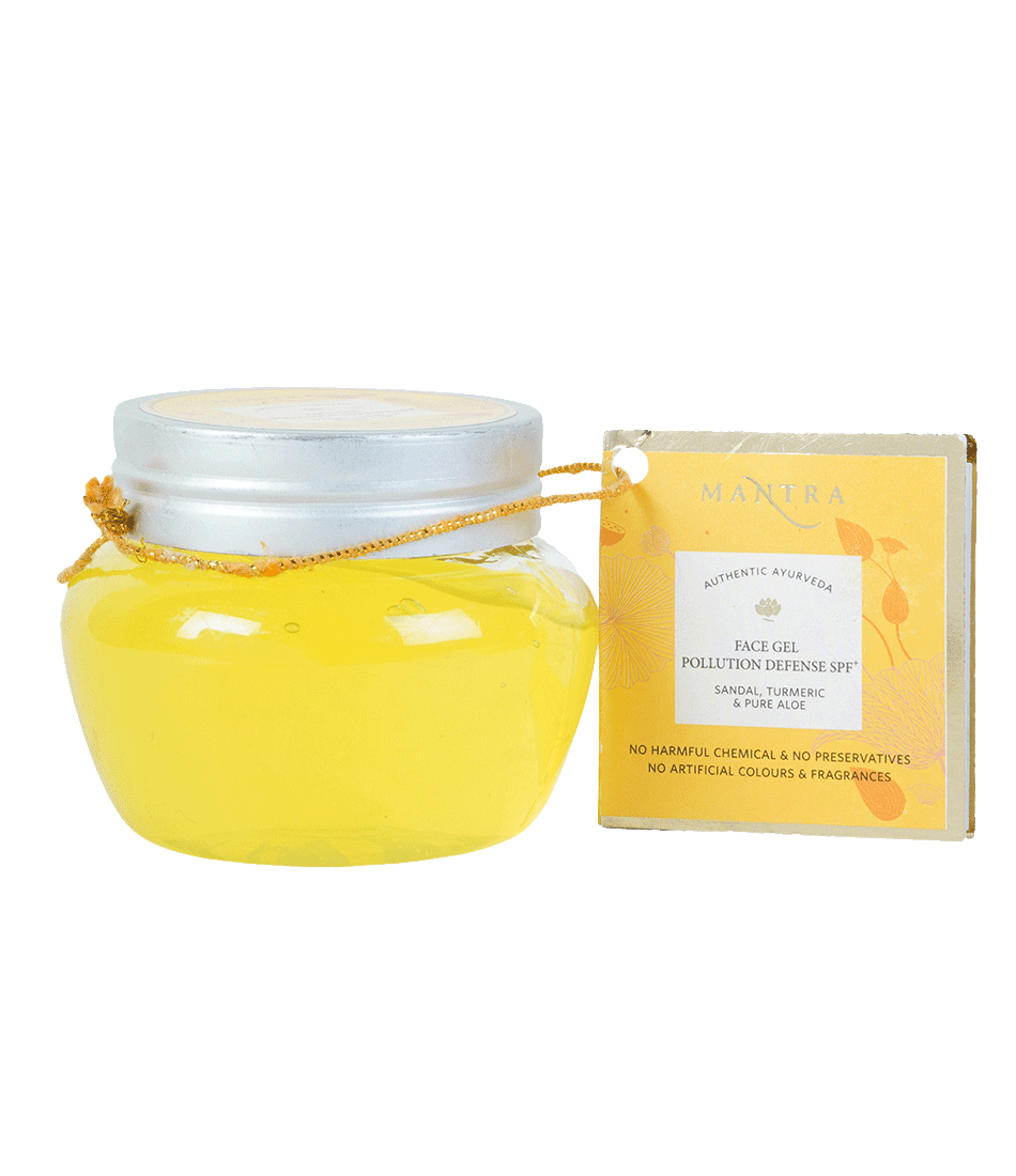Face Gel Pollution Defense SPF 50 + Sandal, Turmeric & Pure Aloe